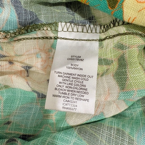 Sanctuary Women's Tropical Green Floral Faux Wrap Miniskort Size 2X NWT - Picture 11 of 12